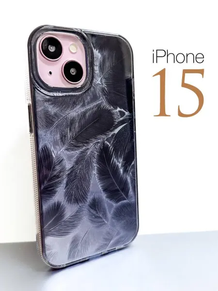 CRAZY CAT Чехол на iphone 15 Перо