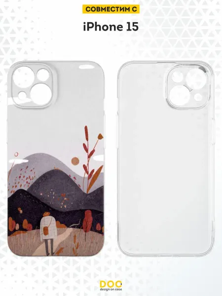 DesignOnCase Чехол на iPhone 15 с принтом Осень