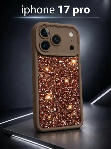 ЧЕХОЛБЕРИ Чехол на Apple iPhone 17 Pro защитный с блёстками