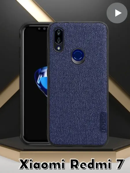 SlipCover Чехол на Xiaomi Redmi 7, Джинсовый чехол для телефона Redmi…