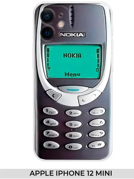 МобиФон Чехол на iPhone 12 Mini с принтом Nokia 3310