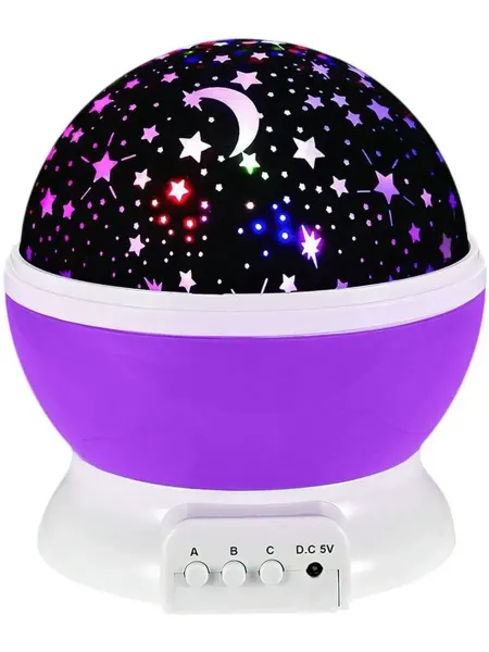 ZABIAKA Проектор-ночник Звёздное небо, 6 цветов свечения, 13х14,5 см