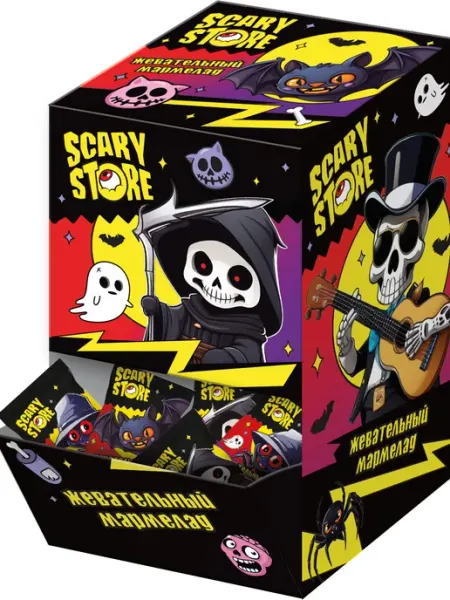 Конфитрейд Мармелад жевательный Scary Store, 75 шт по 7 г