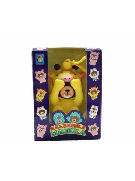 1Toy. Интерактивная игрушка Мишка-дразнюка, 6х10 см