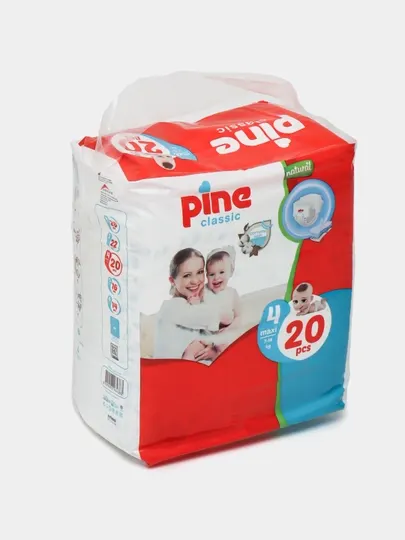 Детские подгузники для малышей Pine Air Classic, 7-14 кг, №4, 1 штука