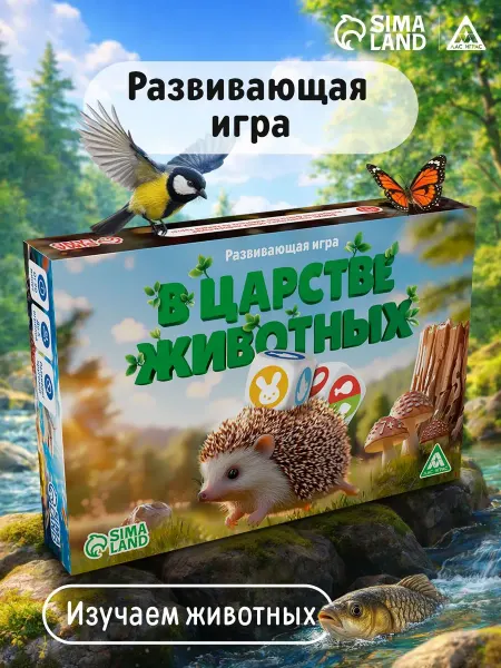 ЛАС ИГРАС Развивающая игра в царстве животных 7+