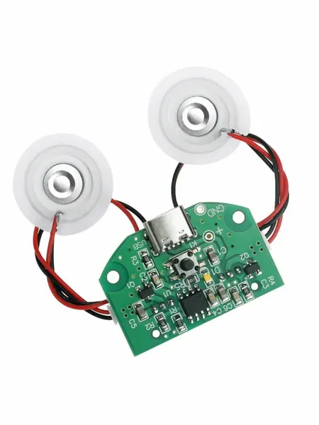 Ультразвуковой увлажнитель воздуха, туманообразователь DC5V, 2-3Вт, 300мА Micro Type-c USB (Ф)