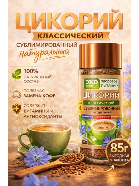 Экологика Здоровое Питание Цикорий растворимый сублимированный Экологика 85г