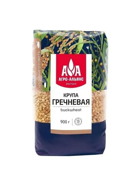 Крупа гречневая Агро-Альянс Экстра элитная ядрица 900 г