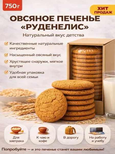Печенье овсяное