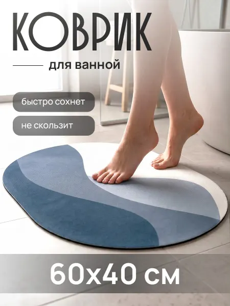 Рыжий кот Коврик для ванной противоскользящий