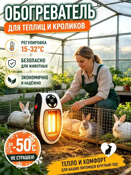 Обогреватель домашний для кроликов