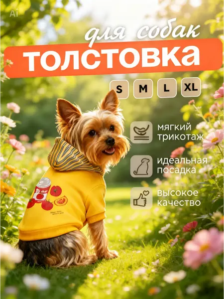 Толстовка для собак