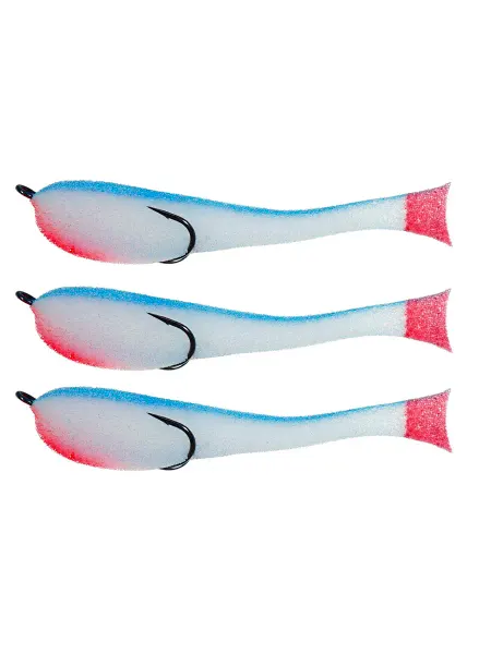 Leader-fishing Рыбки поролоновые Leader на двойнике 140мм цвет 16UV (3шт)
