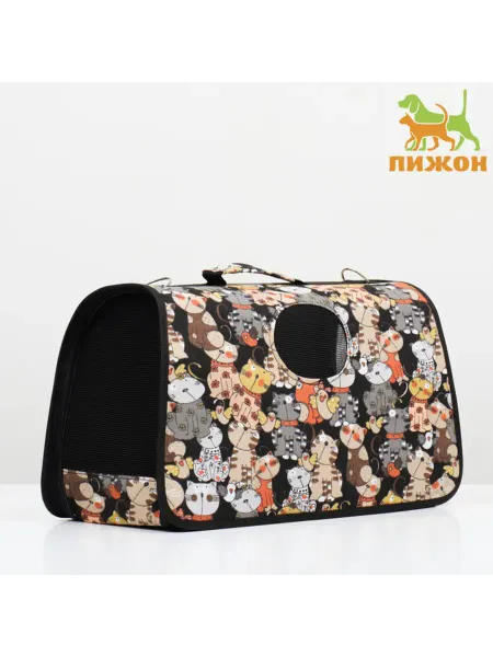 Пижон Каркасная сумка-переноска для кошек M 40x21x27 см