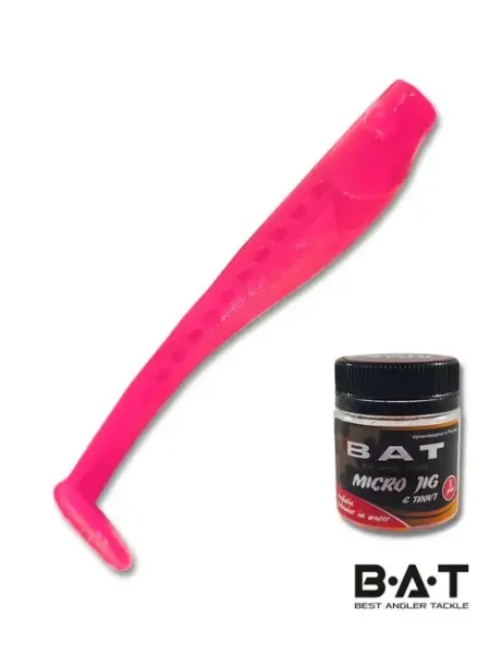 B.A.T. Cиликоновые приманки ВАТ BabyFish 50мм слива, аром Краб 8 шт