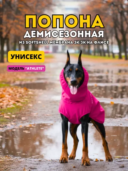 Rain Dog Попона жилет демисезонная для собак малина