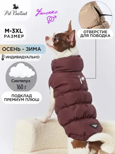 PetBaronet Жилет для собак мелких средних пород мальчиков и девочек