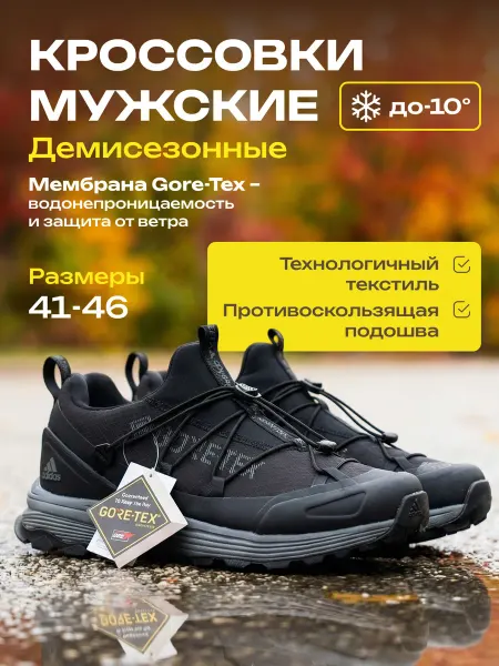 Кроссовки Adidas демисезонные из мембраны Gore-tex