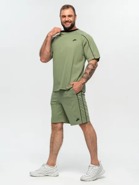 ClaBrand boutique Спортивный костюм летний хлопковый с шортами и футболкой