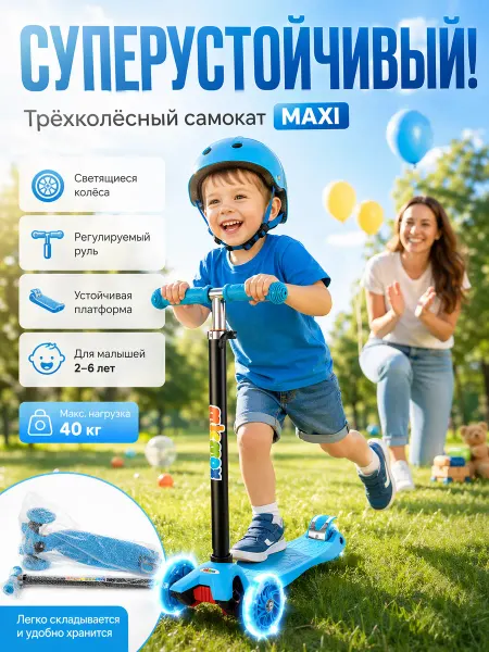 Детский самокат MAXI