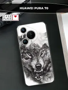 Силиконовый чехол на Huawei Pura 70 / Хуавей Пура Р70 волк