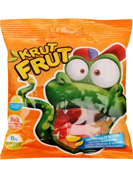 KrutFrut Мармелад жевательный Змейка, 70г, 2шт