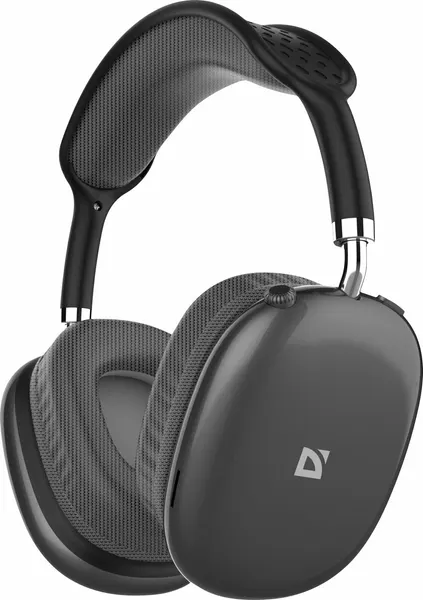 Наушники беспроводный Defender большие B645 серый, микрофон