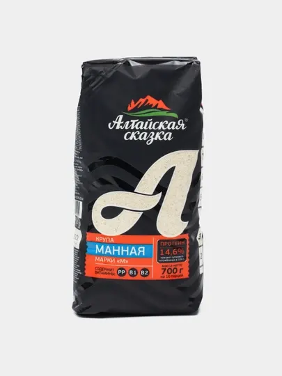 Крупа манная Алтайская "M" Сказка, 700 г