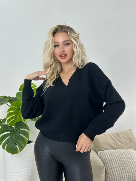 VOI-FASHION Свитер однотонный оверсайз