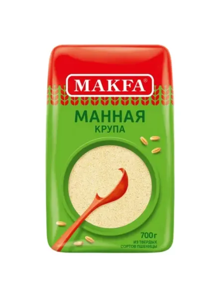 Крупа манная Makfa из твердых сортов пшеницы, 700