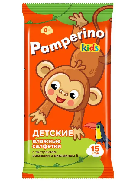 Салфетки влажные детские Pamperino Kids Ромашка-витамин Е