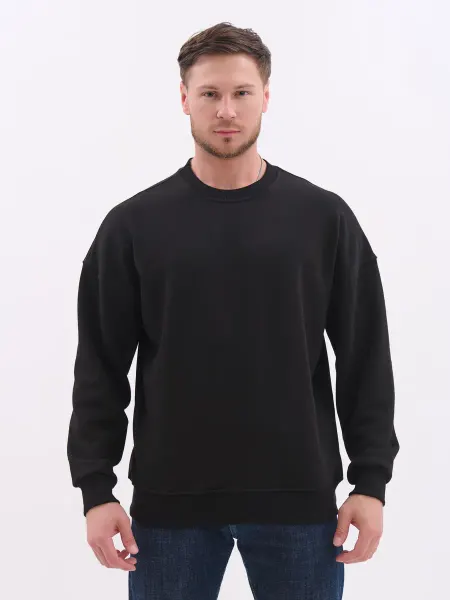 DUTU Boutique Свитшот однотонный теплый без начесом