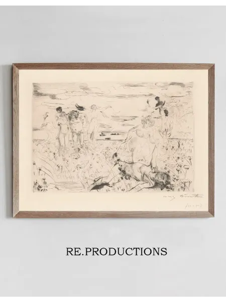 Re.productions Постер Uitgelaten bacchanten in een veld - Lovis Corinth