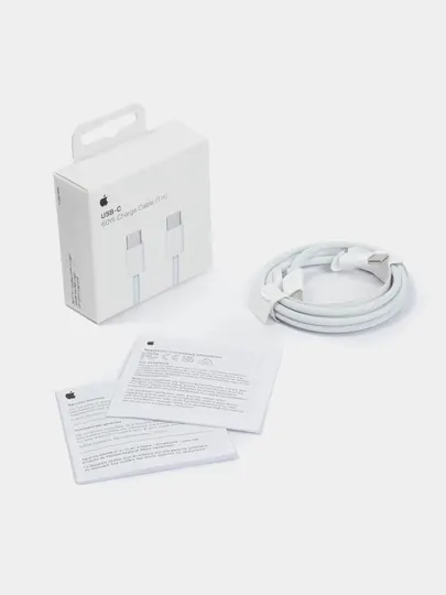 Кабель от производителя Apple 60W USB-C / USB-C to Lightning 1 м, для всех гаджетов