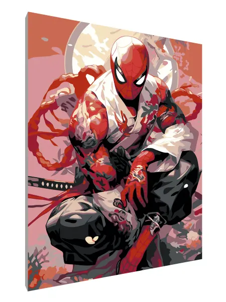 Paintline Картина по номерам на холсте Spider-Man. Japan