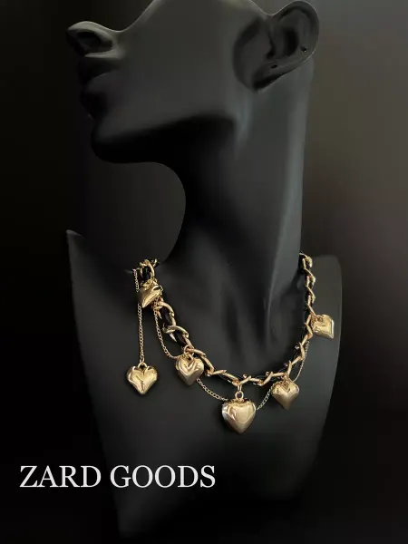 ZARD GOODS Цепочка на шею женская бижутерия с кожей