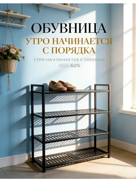 Обувница узкая в прихожую 70cm