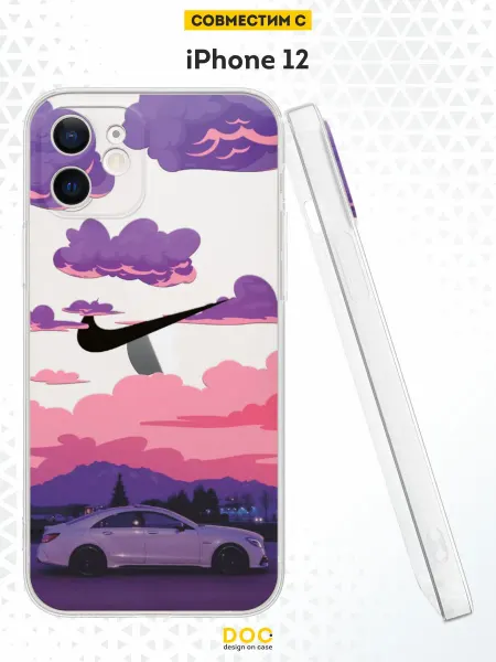 DesignOnCase Чехол на iPhone 12 с принтом Мерседес