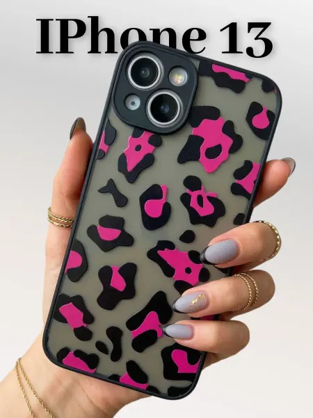 Hello Case Чехол на iPhone 13 леопардовый