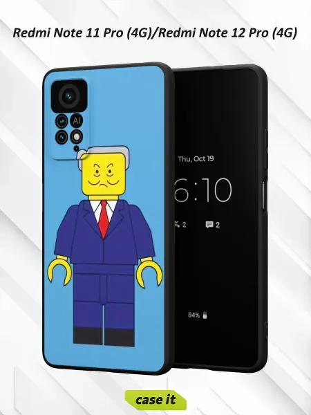 Case it Чехол на Redmi Note 11 Pro 4G Note 12 Pro 4Gс принтом Лего