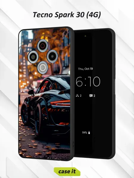 Case it Чехол на Tecno Spark 30 4Gс принтом Porsche