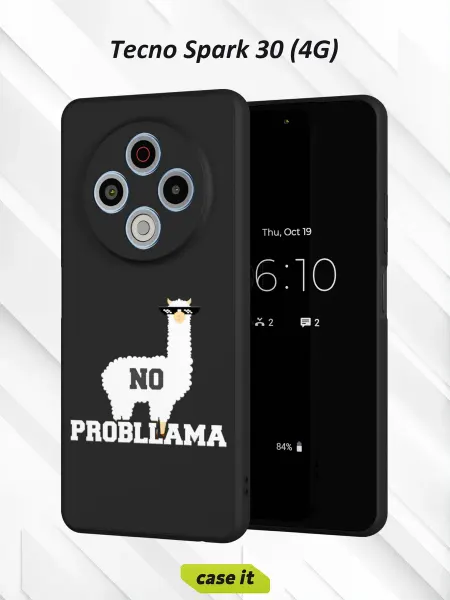 Case it Чехол на Tecno Spark 30 4Gс принтом Probllama