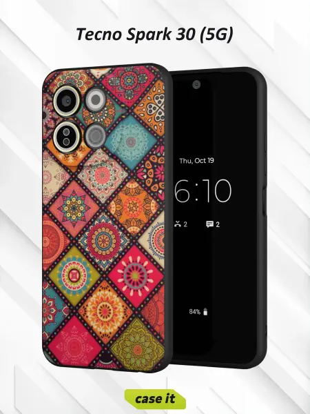 Case it Чехол на Tecno Spark 30 5Gс принтом Мозаика