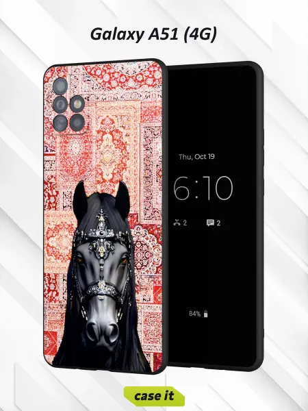 Case it Чехол на Samsung А51 4G с принтом Лошадь