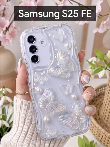 Red Cat Чехол на Samsung Galaxy S25 FE Бабочка