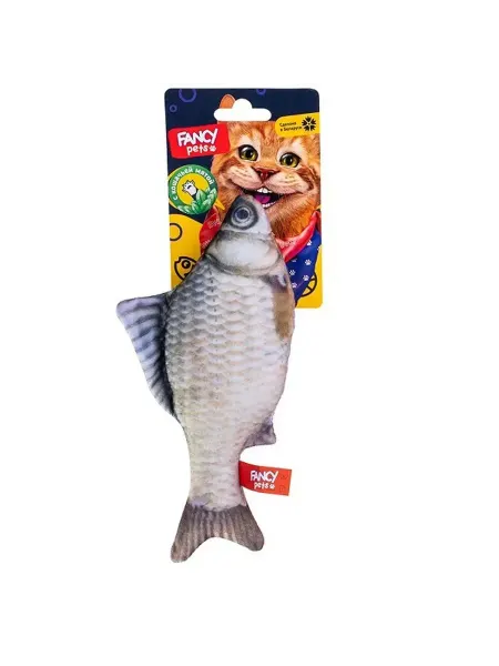 Fancy Pets Игрушка для кошек Рыба, с кошачьей мятой, 21 см