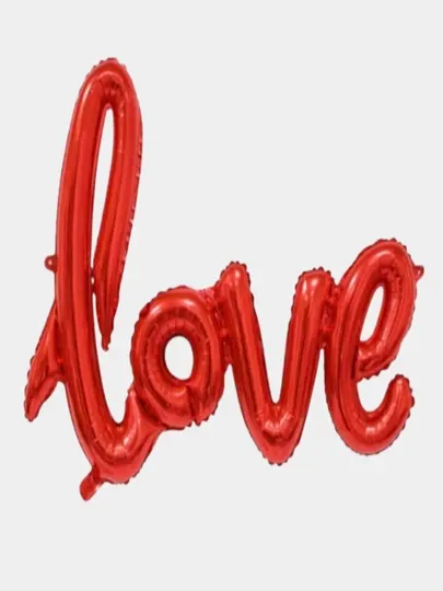 LOVE - воздушный фольгированный шар, длина 72 см