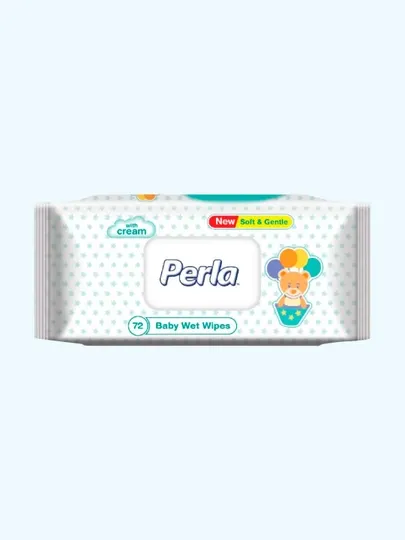 Влажные салфетки PERLA NATUREL 72 X24