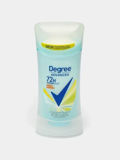 Degree Advanced, 72H MotionSense, дезодорант-антиперспирант, контроль стресса, 74 г, США